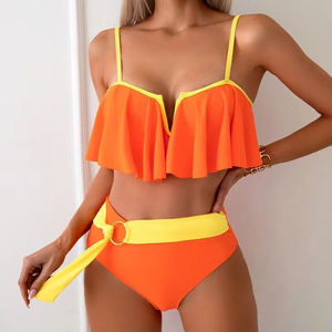 Bikini string sexy grande taille pour femmes, maillot de bain d'été, vêtements de plage tendance - Product Image 4
