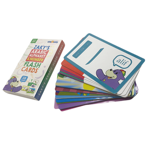 Design personalizzato all'ingrosso che impara l'<span class=keywords><strong>alfabeto</strong></span> arabo e il numero educativo per bambini flash card pratiche personalizzate - Product Image 2