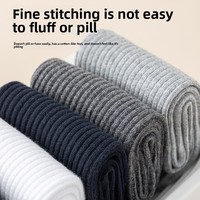 Nouveauté Chaussettes classiques en coton tricoté côtelé pour femmes, respirantes, résistantes aux odeurs, longueur de l'équipage, pour un usage quotidien en automne