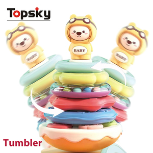 Gran oferta de juguetes apilables Montessori de dibujos animados para niños y bebés, música educativa temprana, cognición, emparejamiento de arcoíris, clasificación de juguetes para niños - Product Image 2