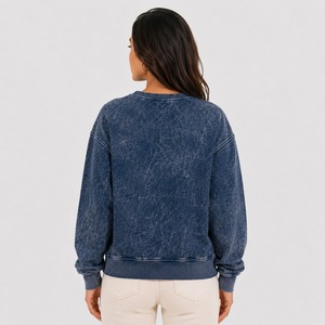 Sudadera Premium para Mujer con Lavado Ácido, Algodón y Forro Polar, Puños Acanalados, Hombros Caídos, Estilo Urbano, Sudadera de Moda para Mujer con Lavado Ácido - Product Image 6