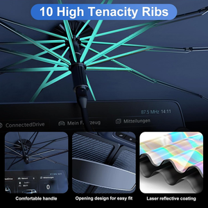 Foldable Car Windshield <b>Shade</b>, UV Block Heat Insulation Protection, Front <b>Window</b> Visor Cover for Sedans SUVs - Product Image 4