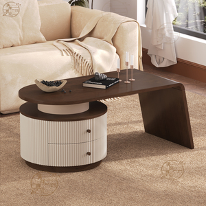 <span class=keywords><strong>Table</strong></span> <span class=keywords><strong>basse</strong></span> moderne de luxe en <span class=keywords><strong>bois</strong></span> <span class=keywords><strong>massif</strong></span> avec rangement pour petit appartement ou salon - Product Image 1