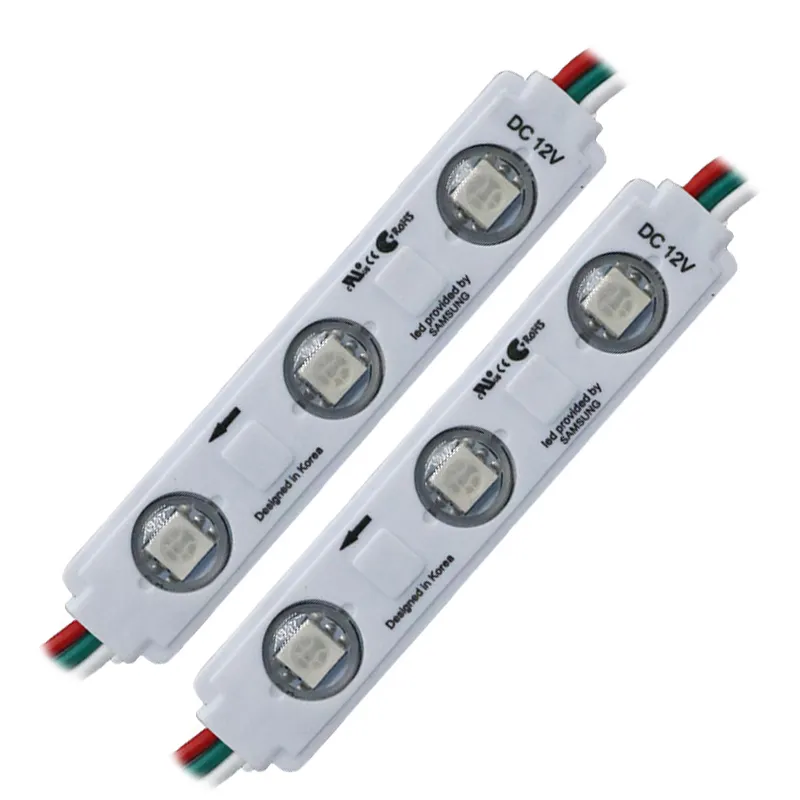 Prix d'usine 12V 24V étanche IP67 5050 Led rvb 3 Modules pour enseigne publicitaire