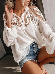 Tops Fashionable Black <strong>Blouses</strong> Women's Elegant Lace <strong>Blouse</strong> Ladies' <strong>Blouses</strong> &amp; Tops - Product Image 5