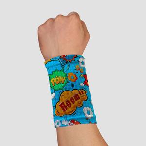 Bandeau <span class=keywords><strong>d</strong></span>'<span class=keywords><strong>haltérophilie</strong></span> bleu personnalisé avec impression numérique à 360 - Product Image 3