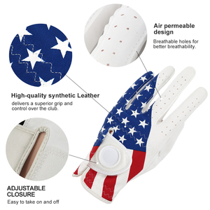 Gant de golf en cuir PU pour homme et femme, toutes saisons, Cool Flex Performance, logo personnalisé, vente en gros - Product Image 4