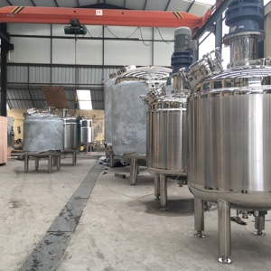 Tangki Pencampur Stainless Steel Harga Pabrik untuk Bahan Kimia, Makanan, Minuman, Cairan, dengan Jaket Pemanas dan Pengaduk - Product Image 1