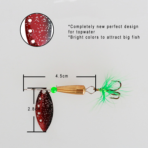 Kit de leurres de pêche imprimés à prix d'usine, ensemble de spinners 2g/5g <span class=keywords><strong>en</strong></span> fer <span class=keywords><strong>pour</strong></span> achigan, <span class=keywords><strong>truite</strong></span>, carpe <span class=keywords><strong>en</strong></span> <span class=keywords><strong>rivière</strong></span>, lac, ruisseau (sans hameçons) - Product Image 4