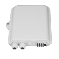 Boîtier de distribution de fibre optique extérieur étanche IP65 FTTH 8 cœurs, 2 entrées 8 sorties, adaptateur SC LC, montage mural, répartiteur PLC 1x8, boîtier NAP