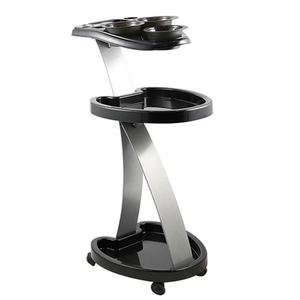 Modern Portable Movable New Metal Design Hair Dish Rack Storage Cart Multifunctional Hair Salon Bowl Rack - Product Image 1
