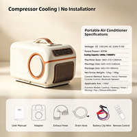 Mini climatiseur portable pour tente de camping, climatiseur mobile portable, mini climatiseur pour le camping