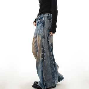 2026 nuovo arrivo pantaloni a palloncino in Denim larghi larghi da uomo con gamba larga in Jeans larghi per 2026 tendenza della moda - Product Image 5