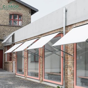 Auvent polyvalent en aluminium à bras articulé avec inclinaison réglable, <span class=keywords><strong>manivelle</strong></span> ou <span class=keywords><strong>moteur</strong></span> tubulaire, faible entretien pour la maison et les marchés extérieurs - Product Image 3