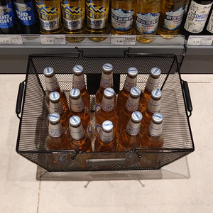 Tùy chỉnh kim loại dệt giỏ công nghiệp hội thảo kim loại mua sắm giỏ với xử lý cho siêu thị/Cửa hàng mua sắm hoặc lưu trữ - Product Image 5