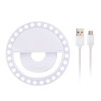 Cadeaux promotionnels, anneau lumineux LED rechargeable personnalisé avec logo imprimé pour téléphone portable, anneau lumineux pour selfie, lumières LED pour selfie pour téléphone