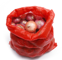 Sacs à tisser circulaires en maille PP du Vietnam avec cordon de serrage dans le type de maille de métier à tisser tubulaire pour les oignons et les pommes de terre
