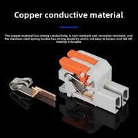 Connecteur rapide de type bornier du fabricant, adaptateur d'alimentation haute puissance 1 à 5 pôles en cuivre, avec connecteur enfichable un entrée-un sortie