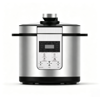 Cuisinière à pression électrique multifonction avec commande numérique et bouton rotatif, en acier inoxydable, pour usage domestique