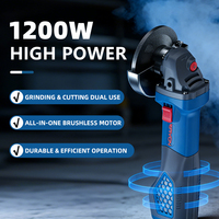 Amoladora angular eléctrica con cable de 1200W de alta calidad, hecha en China, herramientas eléctricas sin escobillas de 125mm, pulido, uso Industrial, 220V