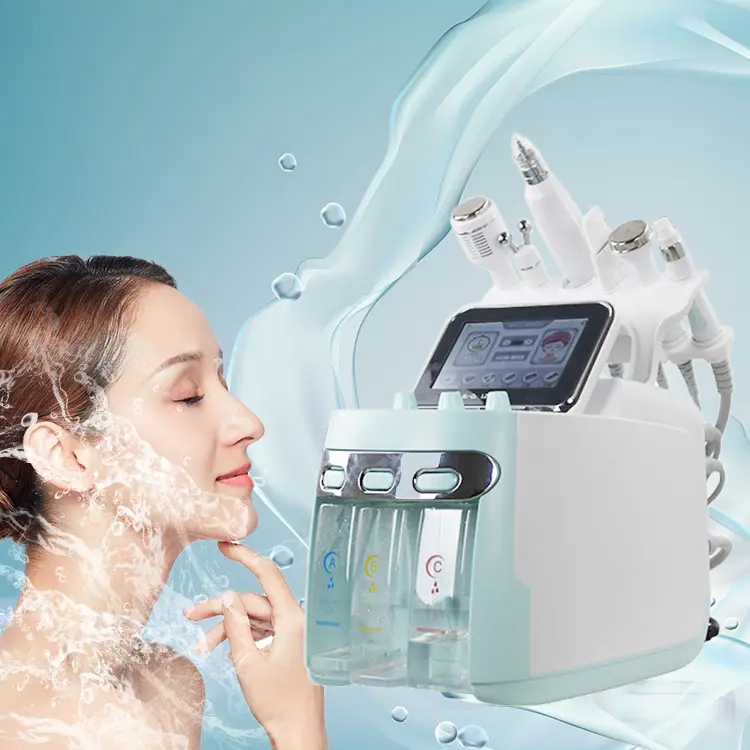 H202 H202 Hydra Small Bubble 7 In 1 Hydro Microdermabrasion Aqua Peel Beauty Facial Machine With Led Mask