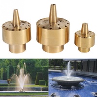 Buse de fontaine colonne florale en laiton, tête de pulvérisation d'eau décorative pour jardin, bassin et aménagement paysager