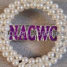 NCNW Handmade Purple Pearl Juwel Brosche Pin Gradient Purple Ribbon Flower Pin für Hochzeits-oder Verlobung stech no logie - Product Image 4
