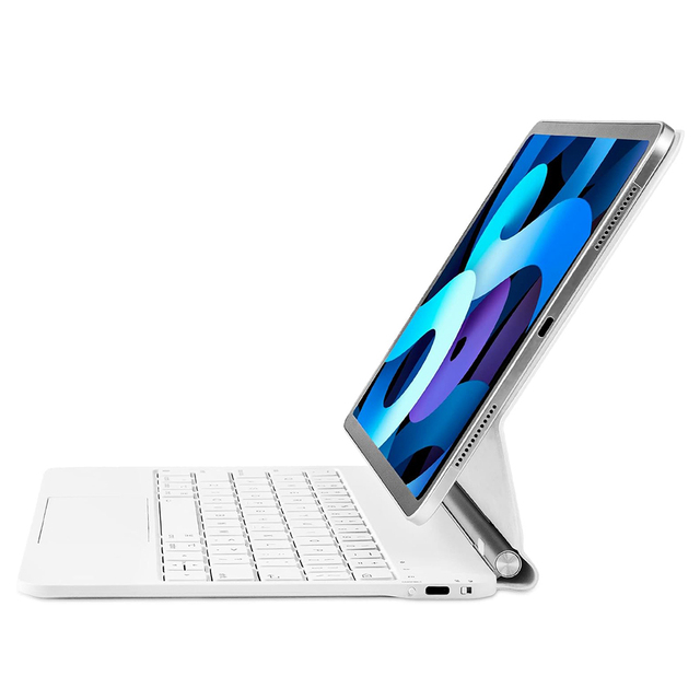 New 2026 Magnetic Wireless LED Backlit Touchpad Rechargeable Keyboard for iPad Air 13-inch & iPad Pro 12.9-inch