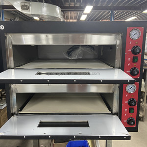 BBQ extérieur Double pont industriel gaz 4 pizzas <span class=keywords><strong>four</strong></span> électrique gaz pizza faisant la machine pour le ménage - Product Image 2