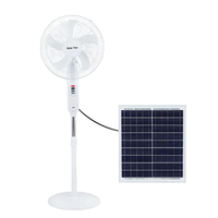 Ventilador de Techo Solar de 18 Pulgadas, Ventilador Solar de 12V DC