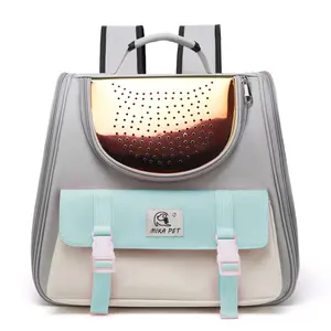 Kedi taşıyıcı sırt çantası küçük orta köpek ulaşım yürüyüş çanta, genişletilebilir, ölçeklenebilir, katlanabilir, nefes, büyük kapasiteli Pet için - Product Image 6