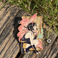 Badges personnalisés en émail, épingles à revers en émail dur personnalisées avec dégradé de paillettes, épingles à revers en verre teinté