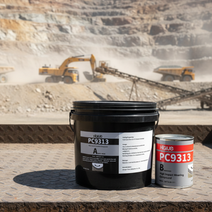 שרף אפוקסי עמיד בפני שחיקה בטמפרטורה גבוהה 10 ק\\\"ג אפור כחול ירוק תרכובת עמידה עם חרוזי קרמיקה גדולים - Product Image 1