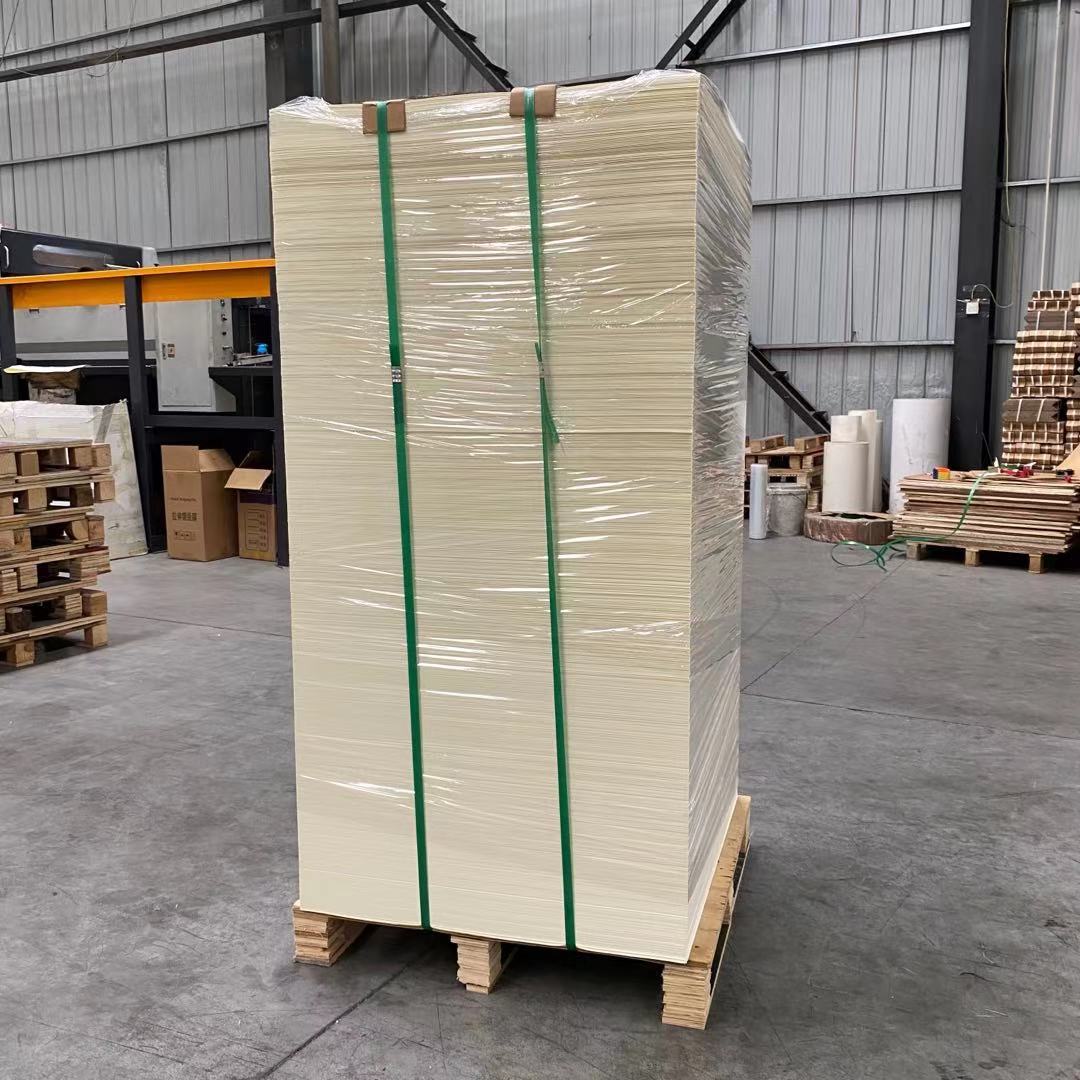 Food Grade White Cardboard Paper in Sheet Raw Material Paper Cup Sheet Printed for Drinking Cup