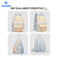 Ensemble de sacs à dos pour filles style Sweet Style, imperméable, avec sac à déjeuner et trousse à crayons, ensemble de sacs à dos pour étudiantes