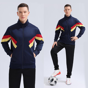 Survêtement coupe-vent deux pièces en polyester avec fermeture éclair pour homme en nylon pantalons et sweatshirts superposés pour hommes - Product Image 6