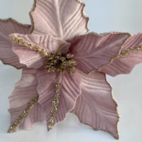 Fleurs de Poinsettia Artificielles Faites à la Main pour Couronnes, Décoration de Sapin de Noël, Intérieur, Fêtes, Tailles et Couleurs Personnalisées, Maison, Centre Commercial