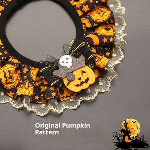 Nuevo Collar para Perro de Halloween con Estampado de Dibujos Animados de Algodón, Ajustable, con Cintas - Product Image 2
