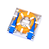 Boîtier de terminaison de distribution de fibres optiques FTTH 2 ports SC/LC Apc/Upc Roseta Fibra Optica Mini ODF Faceplates Box
