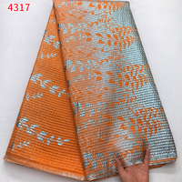 Tissu Jacquard Brocart Rose 4317 avec Motif Floral en Plumes de Soie pour Confection de Kimono, Robe de Fille, Broderie DIY, Satin