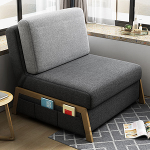 Sofá cama de lujo con luz nórdica multifuncional para familia pequeña, gente perezosa plegable, puede dormir para sala de estar, comedor escolar - Product Image 4