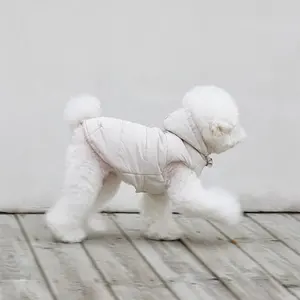 Qiqu Pet shop malzemeleri tasarımcı giyim giyim giyim kış sıcak tutan kaban geri dönüşümlü kirpi yelek oyuncak küçük yavru köpek