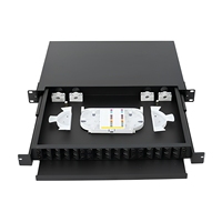Panneau de brassage fibre optique 2U 19 pouces 24/48/72/96 ports ODF, cadre de distribution optique monté en rack avec plateau de raccordement intégré SC/LC