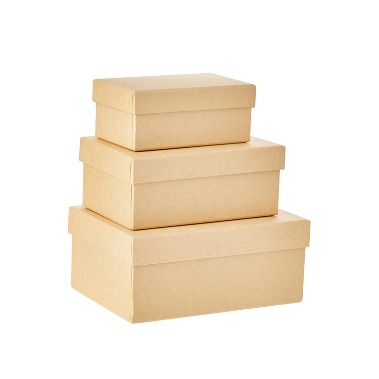 Brown fsc kraft Nesting Boxes 4mm customizable