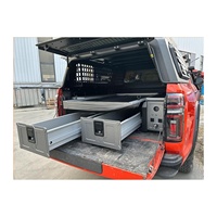Tiroir de rangement coulissant modulaire en aluminium de qualité supérieure pour benne de camionnette