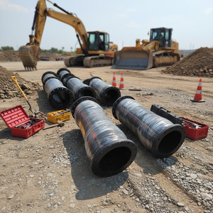 Tuyau flexible <span class=keywords><strong>de</strong></span> dragage et <span class=keywords><strong>de</strong></span> refoulement en caoutchouc pour sable, boue, pétrole, eau, exploitation minière, forage, produits chimiques, acides et bases - Product Image 1