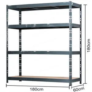 4 Layers Metal Storage Shelf Rack For Supermarket Food Heavy Duty Metal Storage Shelf Rack