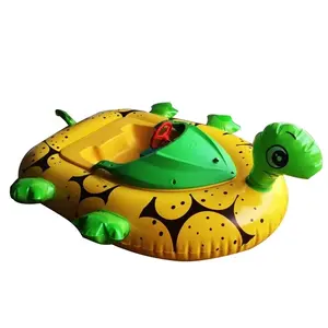 Cheap children game water toys portable inflatable kids battery bumper boat with electric motor