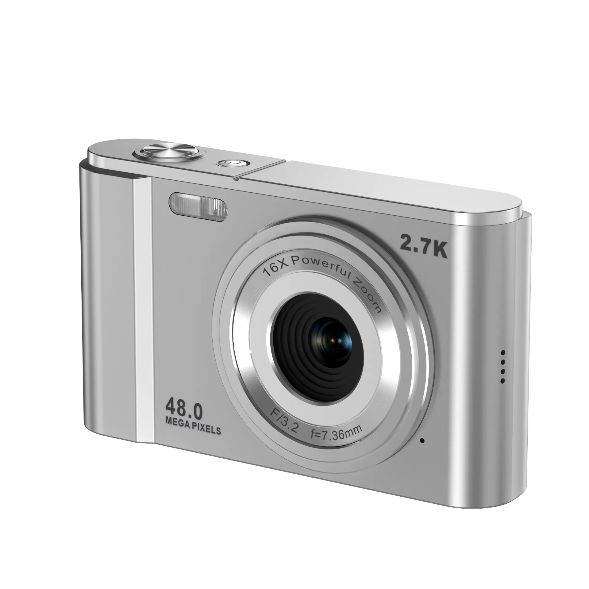 Pocket Video Recorder 16X Zoom 4K 48MP appareil foto de 2,8 polegadas IPS Screen Built-in Flash Câmera Digital