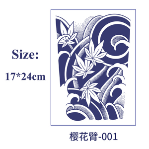 <span class=keywords><strong>YHB</strong></span> longue durée jus de plantes Semi-Permanent grand bras manches réaliste étanche tatouage hommes temporaire tatouage pochoir autocollant - Product Image 3